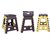 Ankur Foldable Plastic Stool for Stepping Up or Sitting, Brown (18 inch Stool)