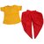 Krivi Kids Red And Yellow Color Half Sleeve Traditional Kurta And Dhoti Set For Baby Boy's And Baby Girl's.