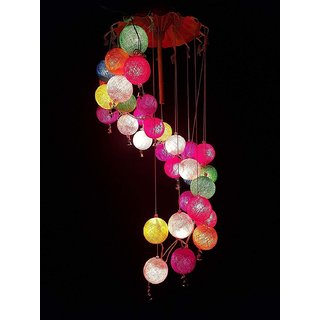 Buy Latest Design Kandil For Decoration Fairy String Light Cotton Ball Light Jhoomer Chandelier Festival Of Diwali Christmas Online 1449 From Shopclues