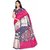 Fabwomen Multicolor Floral Khadi Silk Saree With Blouse
