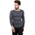 PAUSE Sport Grey Solid Sports Dry-Fit Round Neck Muscle Fit Full Sleeve T-Shirt