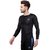 PAUSE Sport Black  Solid Sports Dry-Fit Round Neck Muscle Fit Full Sleeve T-Shirt
