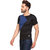 PAUSE Sport Black Solid Sports Dry-Fit Round Neck Muscle Fit Short Sleeve T-Shirt