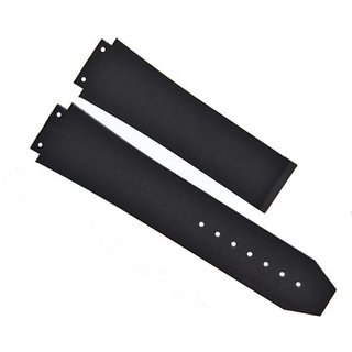 Rubber Silicone Watch Band Strap for hblt (Black, 26mm)