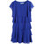 Fabrange Royal Blue Ruffle Dress For Women