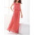 Fabrange Peach Layered Maxi Dress For Women