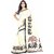 Fabwomen Sarees Animal Print White And White  Coloured Khadi Fashion Party Wear Women's Saree/Sari With Blouse Piece.
