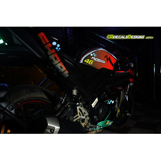 Buy Yamaha R15 V3 Full Body Wrap Custom Decals Stickers Vr46 Shark Edition Kit Red Online Get 40 Off