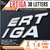 CarMetics ERTIGA 3D Letters for Maruti Suzuki Ertiga Mirror Finish Accessories 3d Emblem logo Decals Stickers
