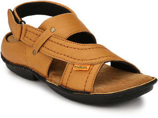 tan velcro sandals
