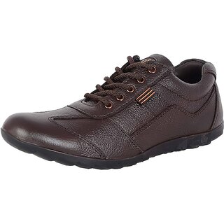 Lee Peeter Men's Leather Brown Casual Shoe