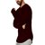 PAUSE MAROON Solid Cotton Round Neck Slim Fit Long Sleeve Men's T-Shirt