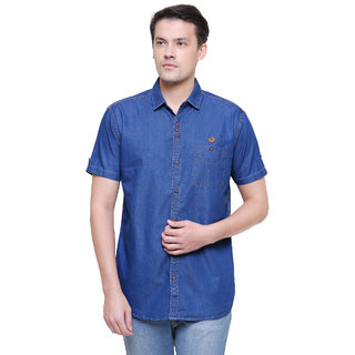 Buy Kaclhs1181 Kuons Avenue Men S Blue Half Sleeve Casual Denim Shirt Online 1050 From Shopclues Buy Kaclhs1181 Kuons Avenue Men S Blue Half Sleeve Casual Denim Shirt Online 1050 From Shopclues