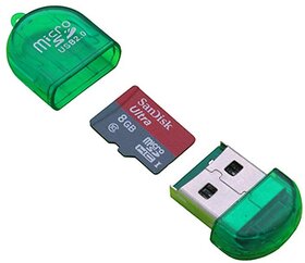 KSJ Micro SD USB Card Reader (Assorted Colors and Design)