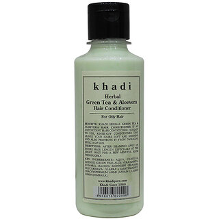 Khadi Herbal Green Tea  Aloevera Hair Conditioner - 210ml