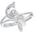 Sukai Jewels Peacock Rhodium Plated Alloy & Brass Cubic Zirconia Finger Ring for Women & Girls [SFR788R]