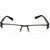HRINKAR Unisex Grey Rectangular Medium Half Rim Reading Glasses