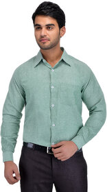 Riag Men's Green Regular Fit Formal Shirt