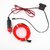 Ramanta Universal Red Cold EL Wire for Car Dashboard Car Interior Light Ambient Neon Light for All Car - 5 Meter Roll (Red, Pack of 1)