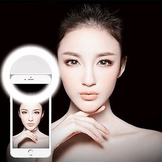 ShutterBugs LED Rechargable Selfie Ring Light Flash for Musically Smule on Mobile Tablet Laptop