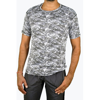 Buy Nike Printed Men Round Neck Black White Half Sleeve T Shirt Online 1199 From Shopclues