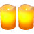 Callmate Plastic LED Candles With Fragrance Of White Tea - 14 x 8 x 17 cm (Set of 2)