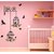 Wall Dreams Multicolor PVC Flying Birds With Cage Wall Sticker Pack of 1