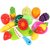 Kingwell 12 Pcs Realistic Slice Able Fruits and Vegetable Cutting Along with Basket