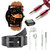 Wake Wood Black Dial Watch For Men with Free Belt + Ear Phone + Aux Cable + OTG