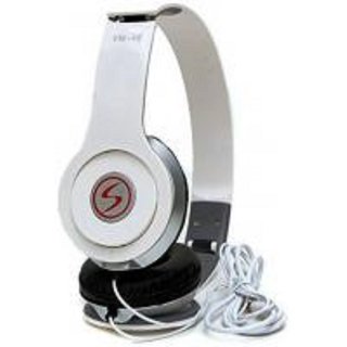 Signature White Vm46 Solo Hd Stereo Dynamic Over the Ear Wired Headphones