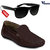 Vitoria Stylish Loafer Shoes With Free Fashionable Unisex Sunglasses Combo