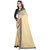 janvi sales beige color lace border work saree with blouse piece (jv-3007beige)