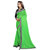 janvi sales green color lace border work saree with blouse piece (jv-3007green)