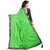 janvi sales green color lace border work saree with blouse piece (jv-3007green)