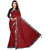janvi sales maroon color lace border work saree with blouse piece (jv-3007maroon)