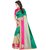 Om Creation Rama Green Silk And Lycra Designer Saree