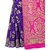 Fabrica Shoppers Designer Banarsi Silk Blue Pink Color Saree