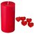 Smokeless pillar and Heart shape glitter  Special candles combo (set of 11) for Diwali,Christmas and Valentine day