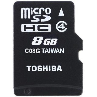                       Toshiba SDHC 8 GB MicroSDHC Class 4 15 MB/s Memory Card                                              