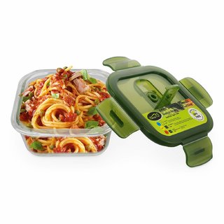 Buy Home Puff Borosilicate Glass Lunch Box - Microwavable, AirVent Lid ...