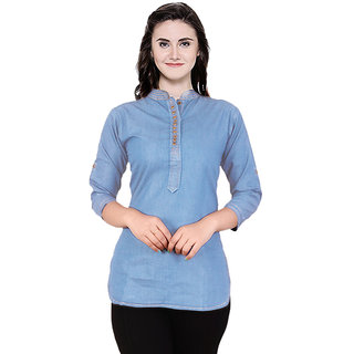 Stylish short kurti for jeans clearance