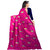 Indian Beauty Women's Pink Color Sana Silk Saree With Embroidery Blouse Piece