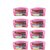DIMONSIV Plain Pack of 8 Pisces Plain Large Saree Salwar Suit Kamiz Cover Storage Bag  (Pink)