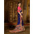 Manohari Blue Georgette Embroidery Saree with Blouse