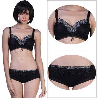 Princess Dream Embroidered-Padded Under-Wired Bra Set