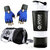 Snipper Combo of Bodybuilding Black bag , Gloves Blue and Spider shaker White.