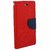 Mobimon Stylish Luxury Mercury Magnetic Lock Diary Wallet Style Flip case cover for OPPO A3S - Red