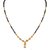 NMJ Gold Plated Jewellery Mangalsutra Pendant Necklace with Chain for Girls and Women