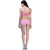 Vogue Style Exquisite Pink with Pink Net Design Bra Set