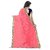 V-KARAN Women's Pink Art Silk  Printed Party Wear Saree With Blouse
